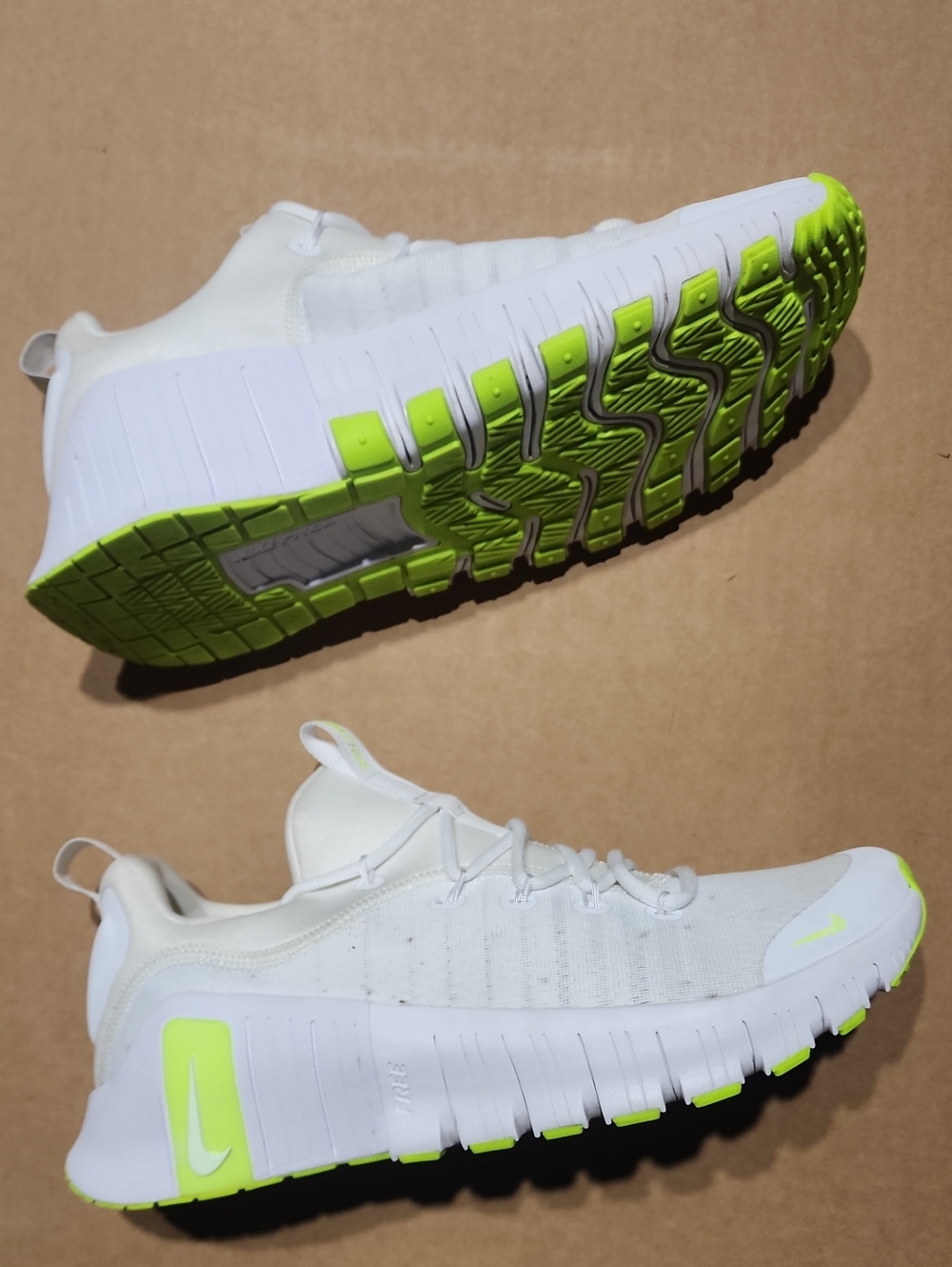 Nike Free Metcon 6 White Volt Shoes  Men's Size 11